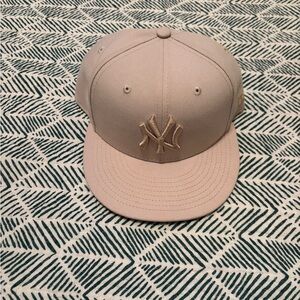 New Era NY Yankees Tan Baseball Cap